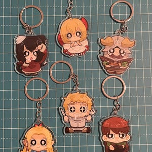 Portachiavi Delicious in Dungeon: Senshi, Marcille, Chilchuck, Laios, Izutsumi, Falin