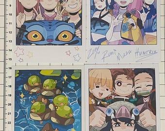 Instant photo print v3 inspired by Demon Hunter, Stardew Valley, and Kimetsu no Yaiba (Demon Slayer) instant photo | Fanart