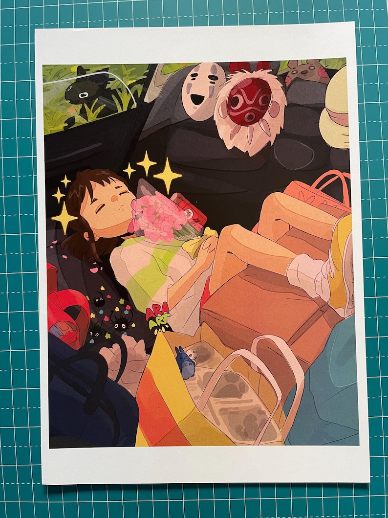 Tryck Spirited Away (Chihiros resa) av Studio Ghibli | Hayao Miyazaki bild 1