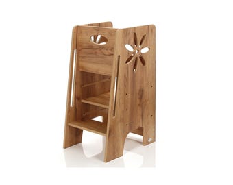 Kinderhelfer / Montessori-Lernhocker / Lernturm / Kochhelfer / Montessori-Küchenturm / Kleinkind-Hocker