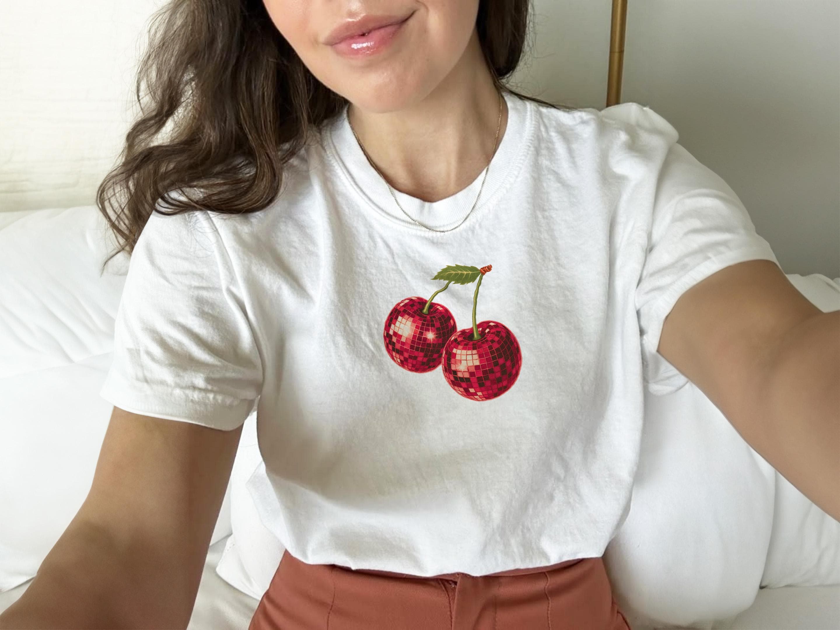 Cherry Shirt Crop - Etsy