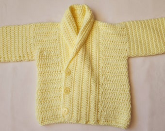 New born yellow cardigan