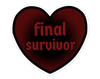 Final Survivor Heart Sticker