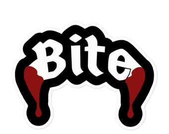Bloody Bite Logo Sticker