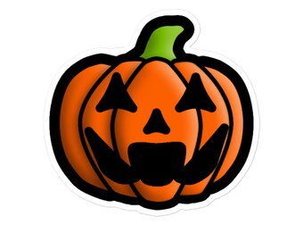 Orange Fang Jack-o'-lantern Sticker