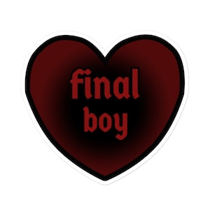 Final Boy Heart Sticker