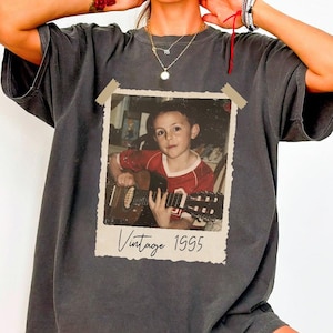 Custom Vintage Photo And Year Shirt, Custom Shirt With Picture Personalized 30th Birthday Gift Vintage 30th Birthday Party Vintage Est Shirt