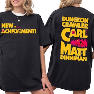 New Achievement Dungeon Crawler Carl Shirt, LitRPG BookTok, Gift for Reader,Fantasy Science Fiction Book Lover Donut Fan Shirt,Bookish Shirt
