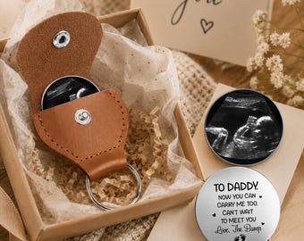 Câlin de poche personnalisé pour papa, cadeau fête des pères, cadeau personnalisé pour papa, câlin de poche échographie Révélation de grossesse, cadeau de naissance