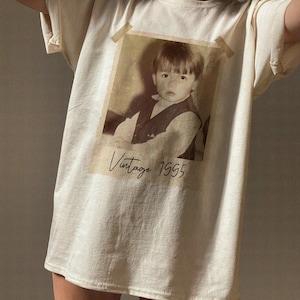 Custom Vintage Photo And Year Shirt, Custom Shirt With Picture Personalized 30th Birthday Gift Vintage 30th Birthday Party Vintage Est Shirt