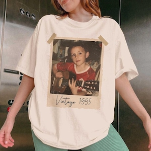 Custom Vintage Photo And Year Shirt, Custom Shirt With Picture Personalized 30th Birthday Gift Vintage 30th Birthday Party Vintage Est Shirt