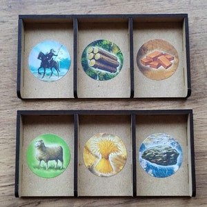 Settlers of Catan Wooden Card Holder/ Card Organizer. + Robber as a Gift