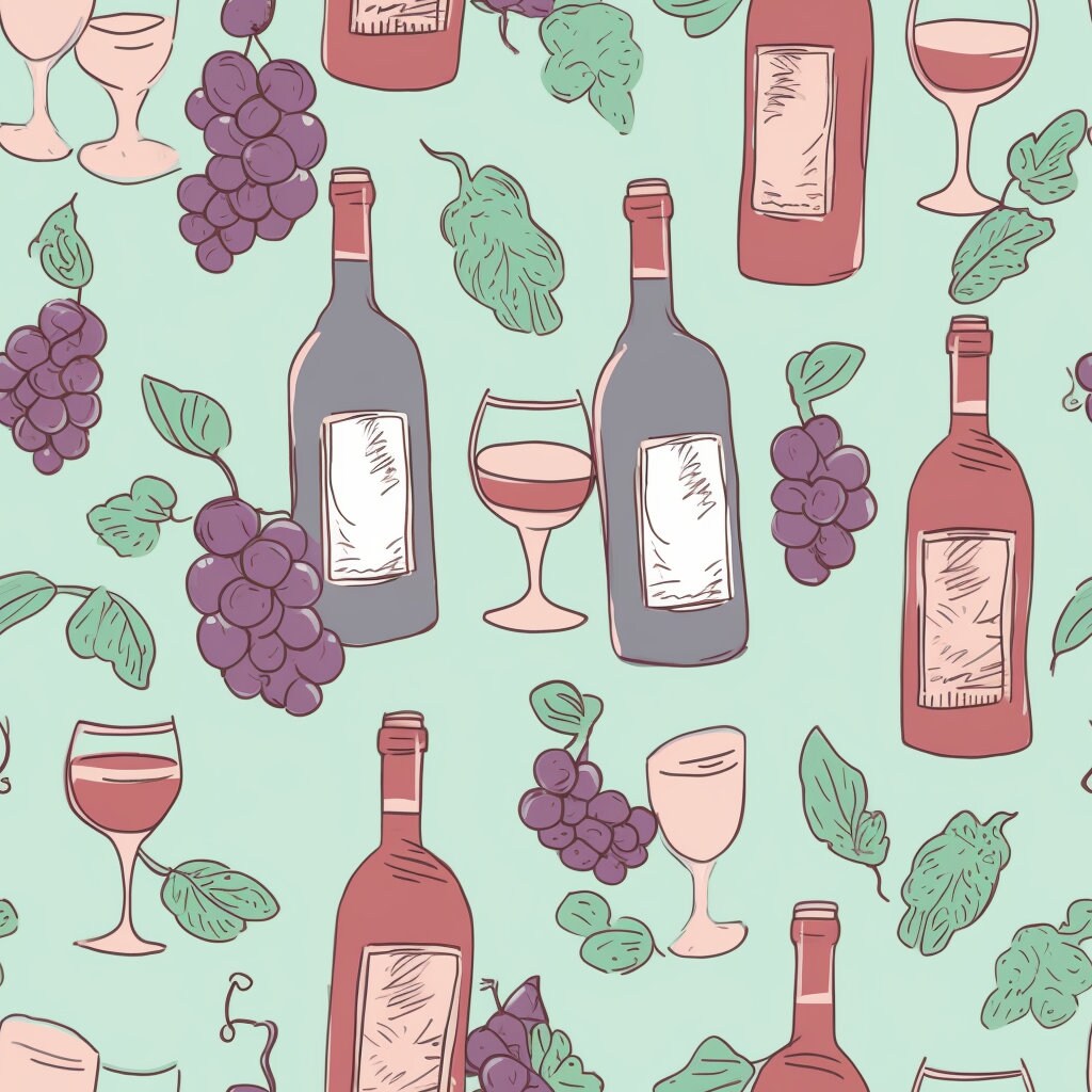 Seemless Wine Digital Paper : Printable, Scrapbook, Patterns, and More ...