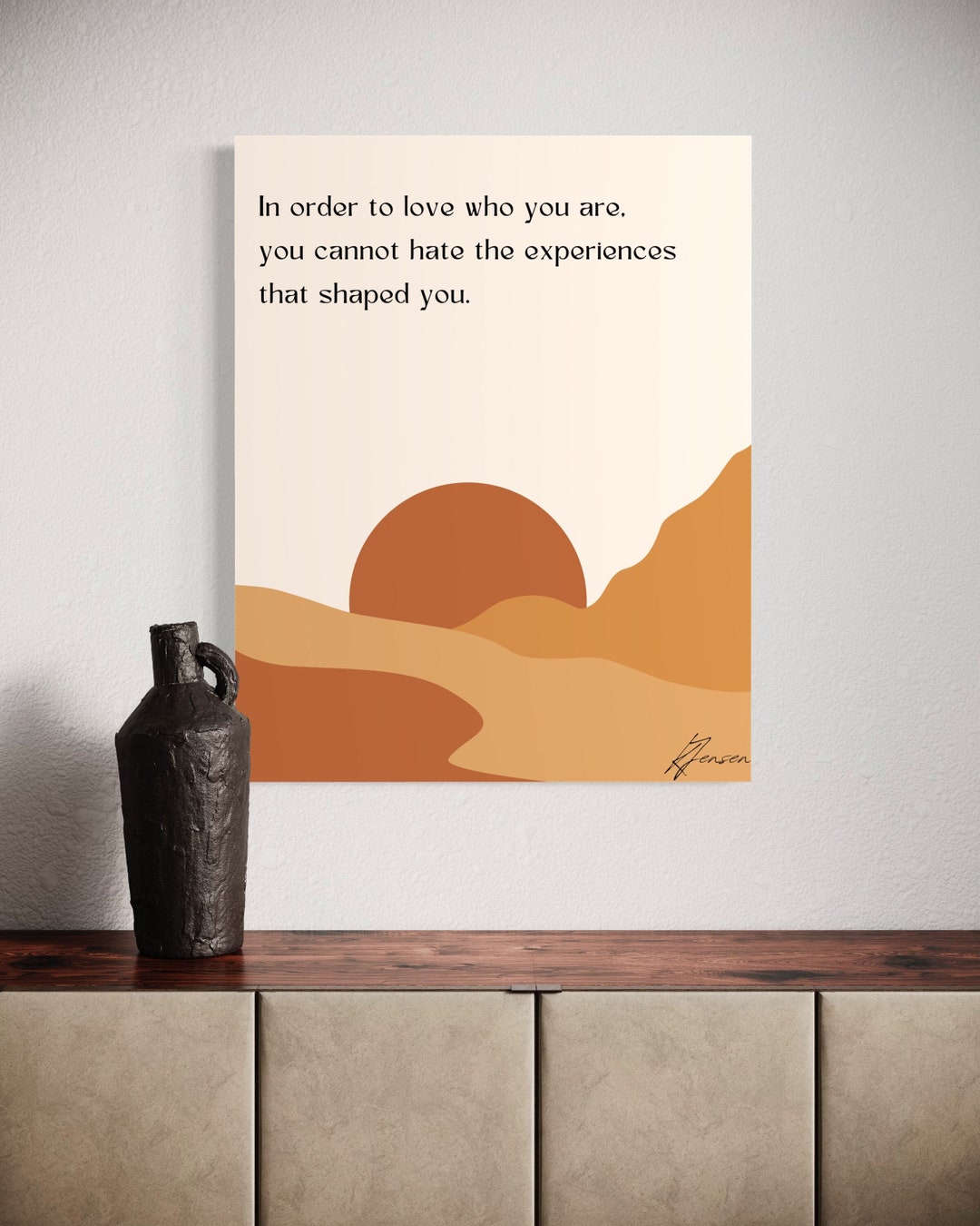 Boho Beige Aesthetic Printable Quote Wall Art Digital File Will Be Sent ...