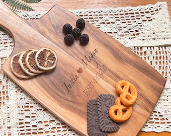 Personalized Charcuterie Board, Custom Cheese Board, Gifts for the Couple, Engagement Gift