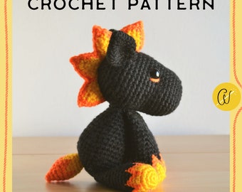 Fire Horse Amigurumi Crochet Pattern – Nightflame (PDF Pattern)