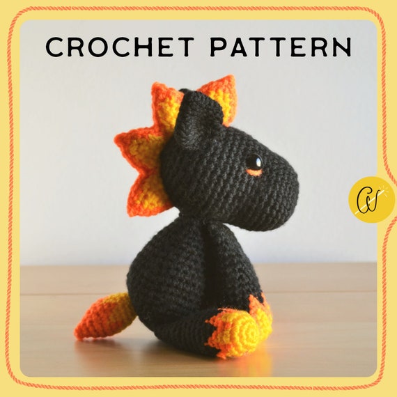 Fire Horse Amigurumi Crochet Pattern – Nightflame (PDF Pattern)