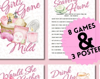 GIRLS GONE MILD / Spa Themed - Bachelorette Multi Game Pack