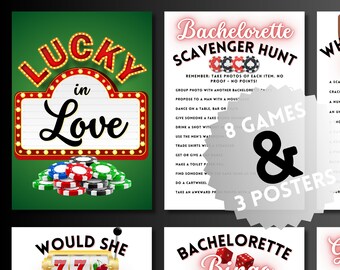 LUCKY in Love / LAS VEGAS - Bachelorette Multi Game Pack