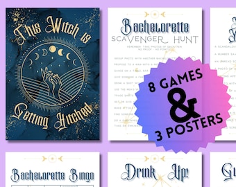 This WITCH is Getting HITCHED / WITCHY - Bachelorette Multi Game Pack