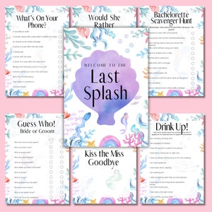 The Last Splash - MERMAID Bachelorette Multi Game Pack