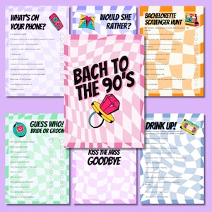 Bach to the 90s - RETRO Bachelorette Multi Game Pack