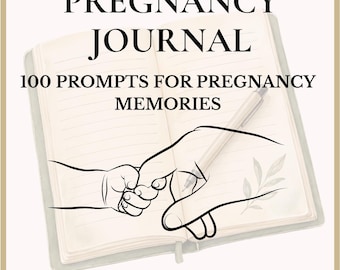 Pregnancy Journal | 100 Prompts for Pregnancy Memories | Printable Pregnancy Keepsake | Pregnancy Diary | Mom to Be Gift PDF