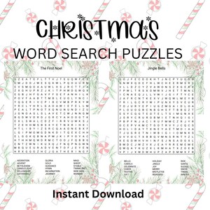 Christmas Word Search Puzzles: 100 Printable Pages (Digital Download)