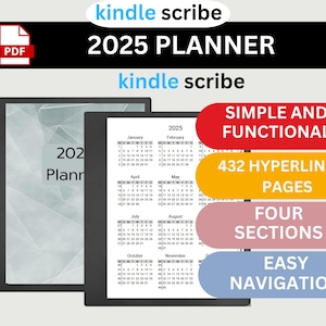 2025 Kindle Scribe Planner: Monthly, Weekly, Daily (Digital Download)