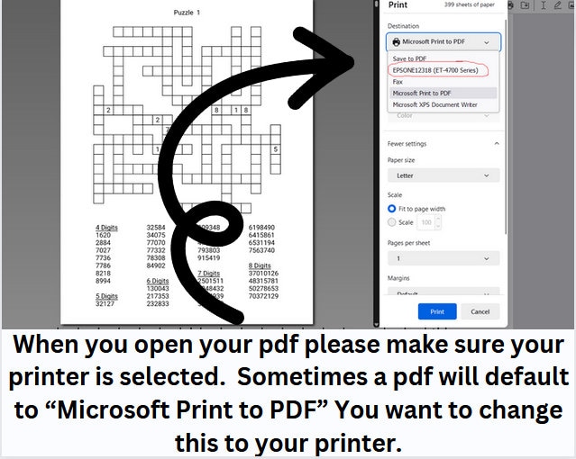 400 Printable Number Fill in Puzzle Pages for Adults, Large Print Easy ...