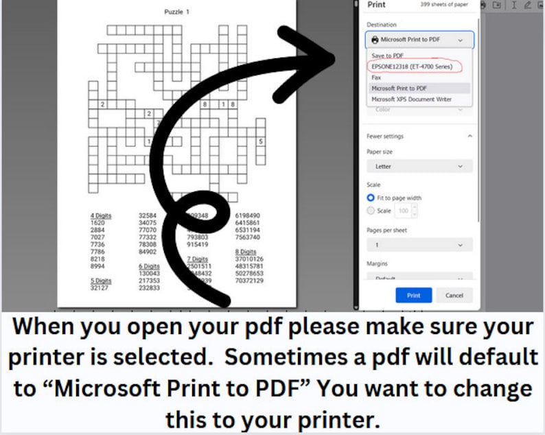 K&ouml;nnte beinhalten: Ein Screenshot eines Computerbildschirms, der ein Druckdialogfeld zeigt. Das Dialogfeld verf&uuml;gt &uuml;ber ein Dropdown-Men&uuml; zur Auswahl eines Druckers. Der ausgew&auml;hlte Drucker ist "EPSONE12318 (ET-4700 Series)". Das Dialogfeld bietet auch Optionen f&uuml;r Papierformat, Skalierung und Seiten pro Blatt.