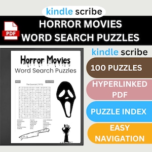 Woordzoeker horrorfilm: 100 enge puzzels (pdf-download)