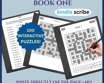 Kindle Scribe Codewords Puzzle Book | 100 Large Print Codebreaker Puzzles | Interactive Brain Games for Kindle Scribe | Digital Puzzle Book