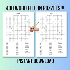 400 quebra-cabeças de palavras para adultos: letras grandes (download digital)