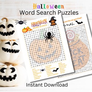 Halloween Word Search Puzzle, Printable Word Search, Word Search Puzzle ...