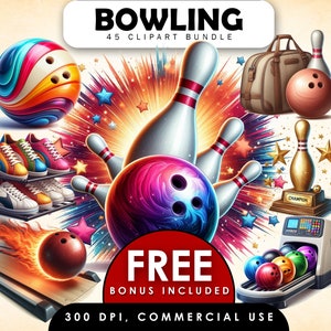 Zestaw clipartów do gry w kręgle, Bowling PNG, Grafika do gry w kręgle, Impreza w kręgle, Zespół do gry w kręgle, Uwielbiam kręgle, Dziesięć kręgli, Clipart do gry w kręgle, Kocham kręgle