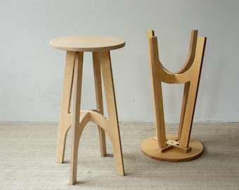 Birken Sperrholz Barhocker, Moderne Küchen Thekenhocker