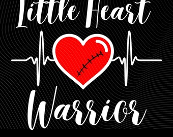 Little heart warrior png child heart defect CHD
