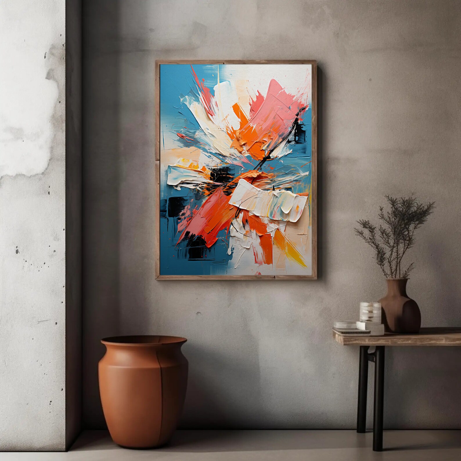 N03 Large Colorful Vibrant Wall Art Print Bold Bright Abstract - Etsy