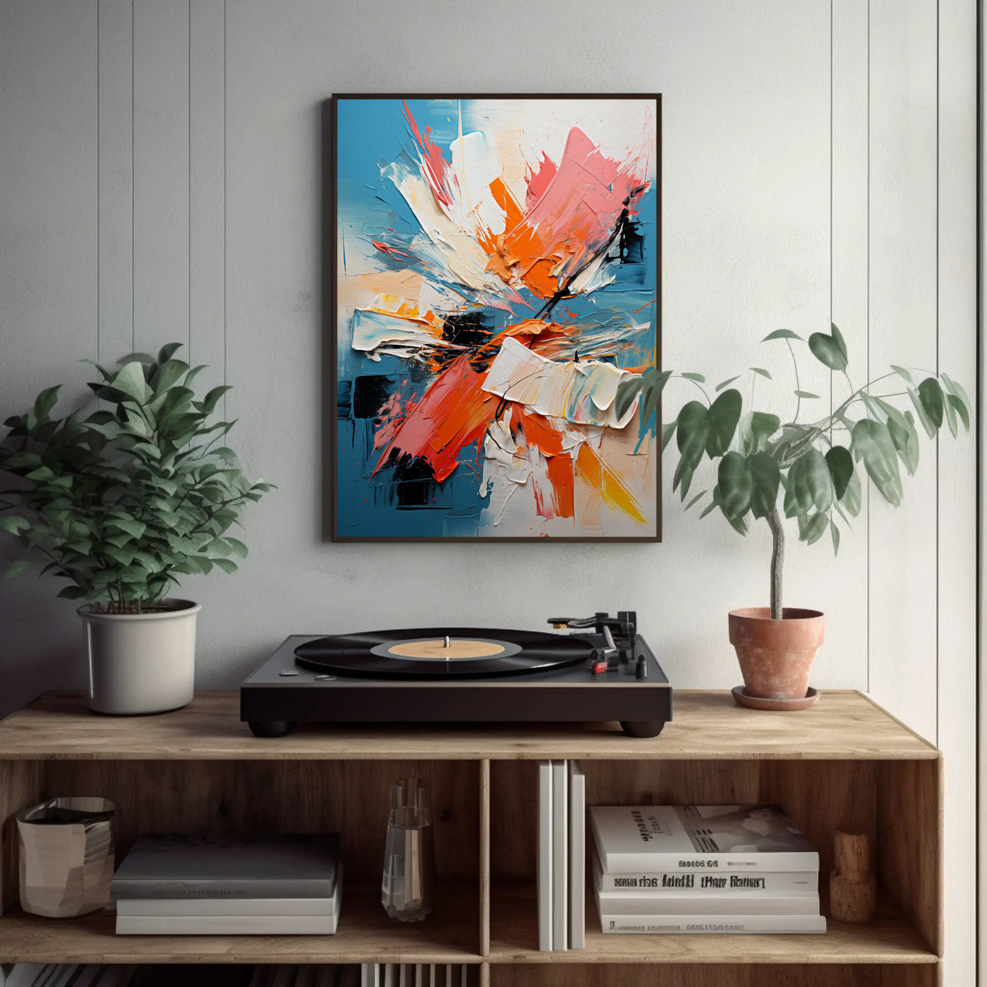 N03 Large Colorful Vibrant Wall Art Print Bold Bright Abstract - Etsy