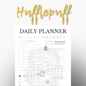 Wizard Daily Planner Printable Wizard Planner, Magic School Planner, Meal Planner, To do list, Daily Reminder, printable planner template