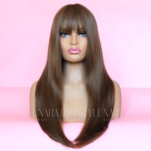 Brown Straight Wig &quot;ODELIA&quot;