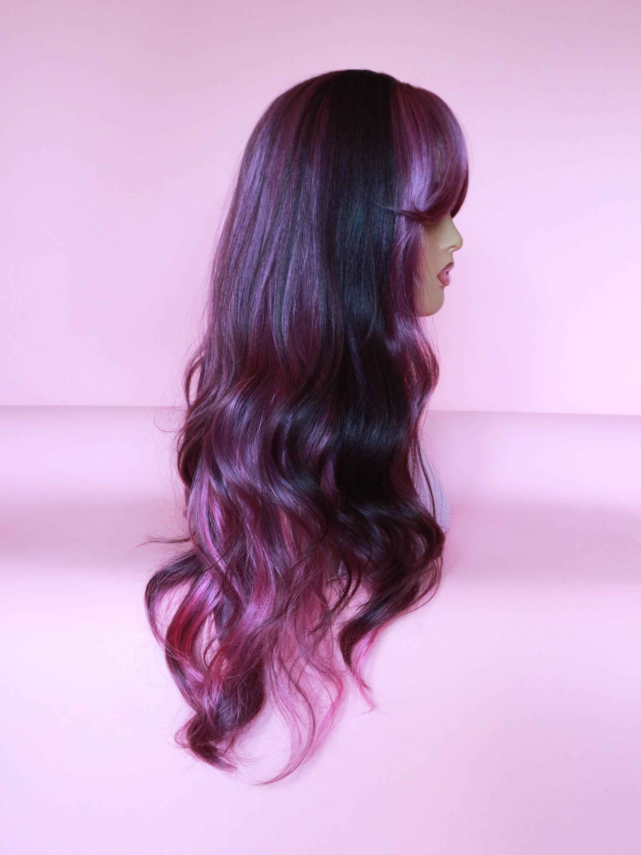Magenta Purple Wig - Etsy Canada display picture 2