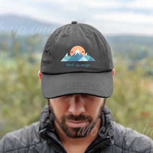 Classic Dad Hat Black Yupoong Black Dad Hat Mockup Printful Baseball Cap Mockup Black Cap Outdoors Mockup Mens Cap Mens Dad Hat Mockup