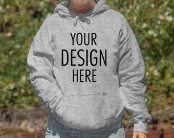 Gildan 18500 Sport Grey Mockup Sport Grey Hoodie Mockup - Etsy