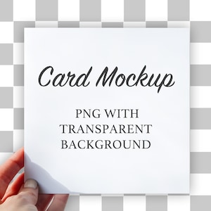 Quadratische Karte Mockup mit transparentem Hintergrund Mockup png quadratische Karte Mockup ohne Hintergrundkarte png Mockup