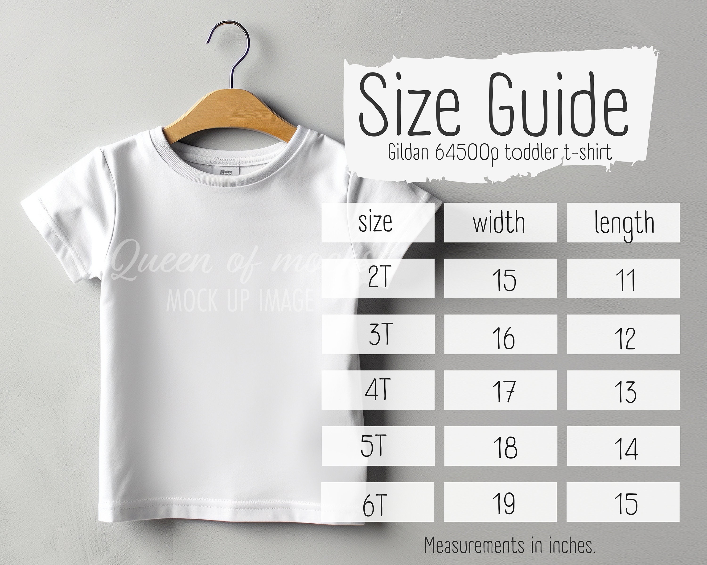 Gildan 64500P Size Chart Toddler T-shirt Size Guide Gildan Size