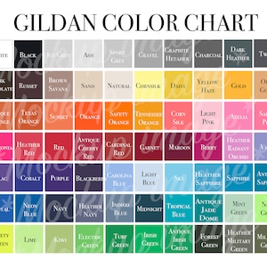 Gildan Color Table classic gildan color guide simple gildan 18000 colour guide Gildan 5000 color chart png color guide gildan minimalist