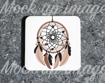 Kurkonderzetter mockup minimalistisch drankjes onderzetter mockup grijs lifestyle onderzetter mockup donkere achtergrond onderzetter mockup elegant onderzetter mock donker