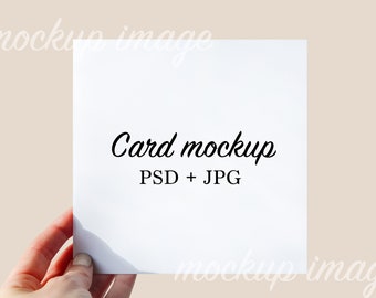 PSD-kortmodell minimalistisk gratulationskortmodell enkel fyrkantig kortmodell smart objektkortmodell PSD stationär modell tomma kortlager
